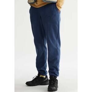 The North Face Terrain Waffle Pants Mens XL Shady Blue Cotton Knit Joggers